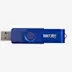 Clé USB pivotante 4 Go métallique marine