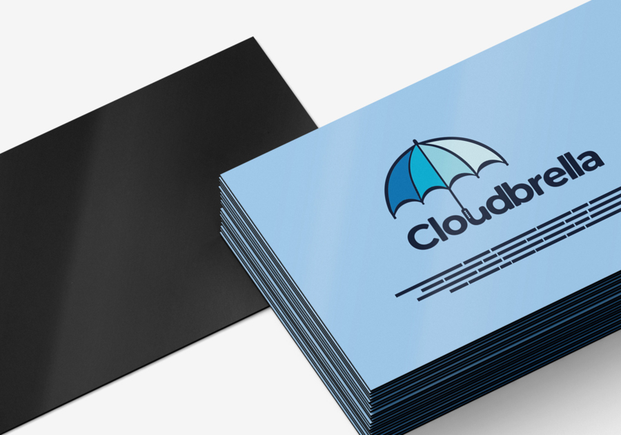 Tarjeta de invitación magnética Cloudbrella de 82 x 128