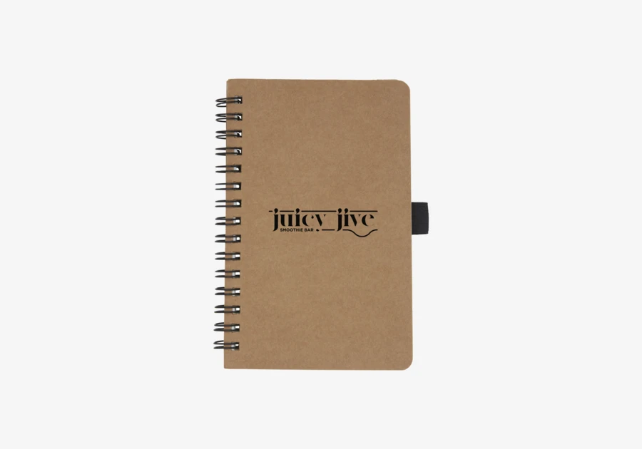 Cuaderno A6 de cartón reciclado con papel mineral Cobble