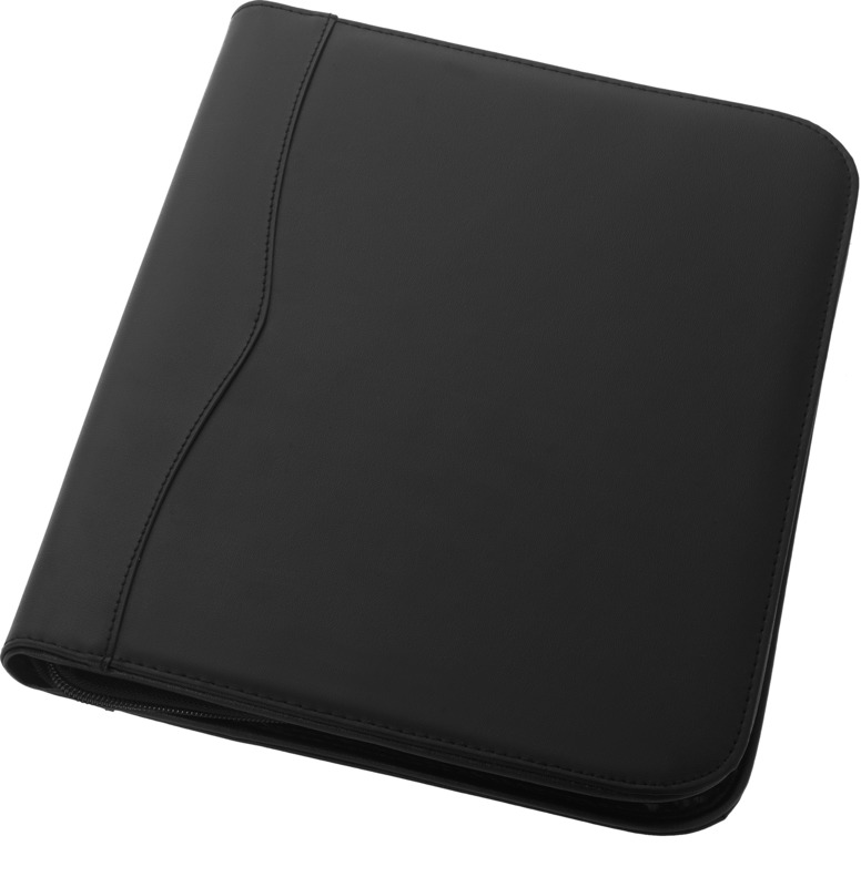 Portafolios A4 con cremallera Ebony - cerrado