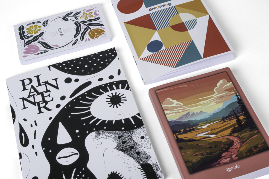 Agenda cosida - todos los formatos