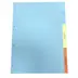 Intercalaire perforee 3 formats bleu