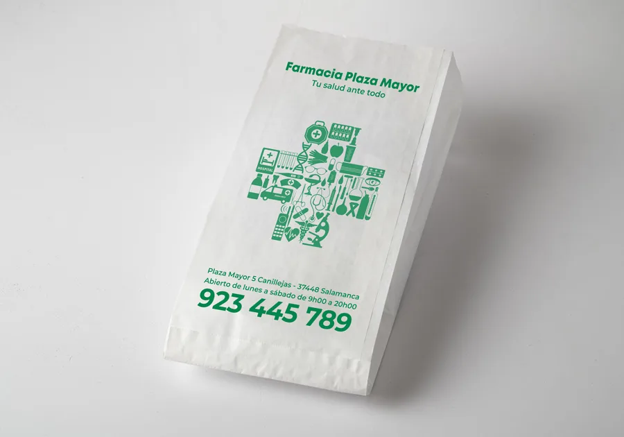 Sachet kraft blanc
