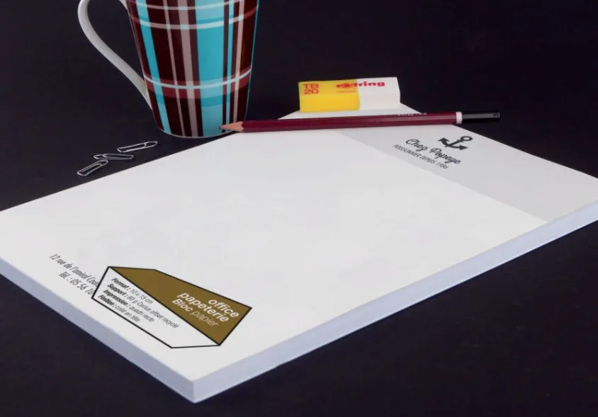 Bloc papier standard epaisseur nombre de feuille