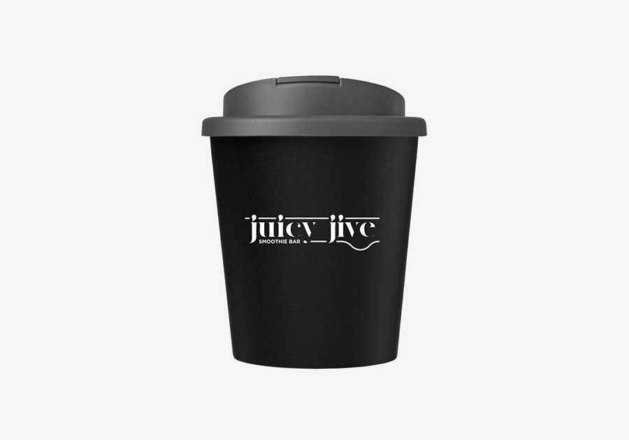 Vaso isotérmico reciclado 25 cl Americano® Espresso Eco negro gris