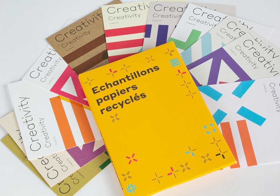 Pochette échantillons papiers recyclés
