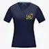 T-shirt bio femme unicolore à manches courtes et col en V Kawartha 200g/m² marine