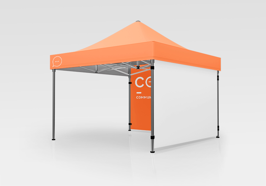 Carpa de 3x3 con dos faldones