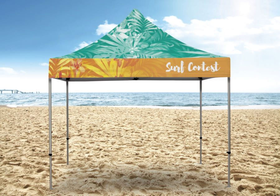 Carpa de marquesina de 3x3 con techo a dos aguas personalizado