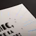 Carte Tarjeta postale finitions spéciales dorure à chaud bleue