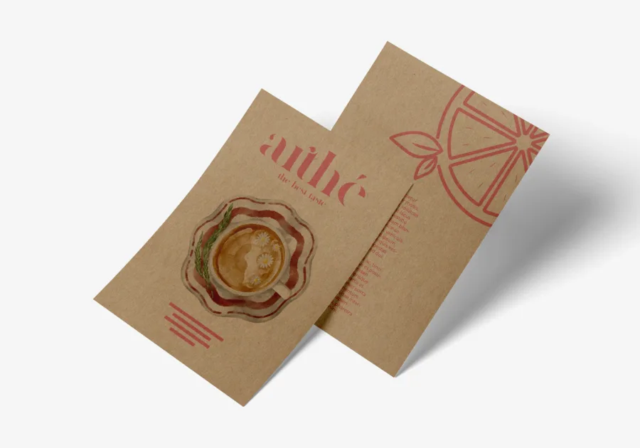 Carte Tarjeta postale papier recyclé A6 kraft