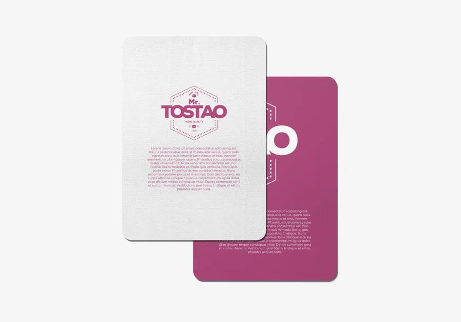 Carte Tarjeta postale papier texturé verge diamant coins ronds
