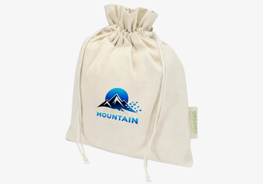 Sac cadeau 30 x 25 cm en coton biologique OCS 140 gm2 Odisha CIM-GXEFHVP7