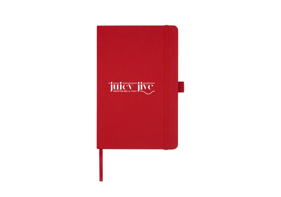 Carnet de notes A5 Honua en papier recyclé rouge