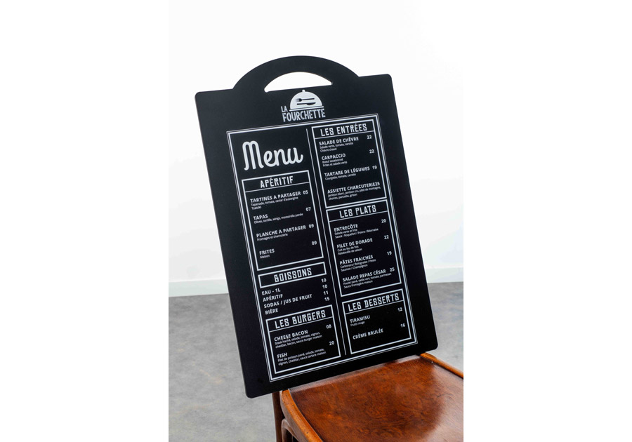 Panel menú pizarra - 2