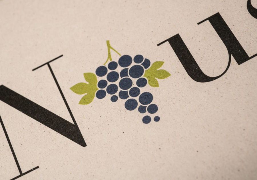 Tarjeta de visita papeles especiales para la industria agrícola trituración de uvas