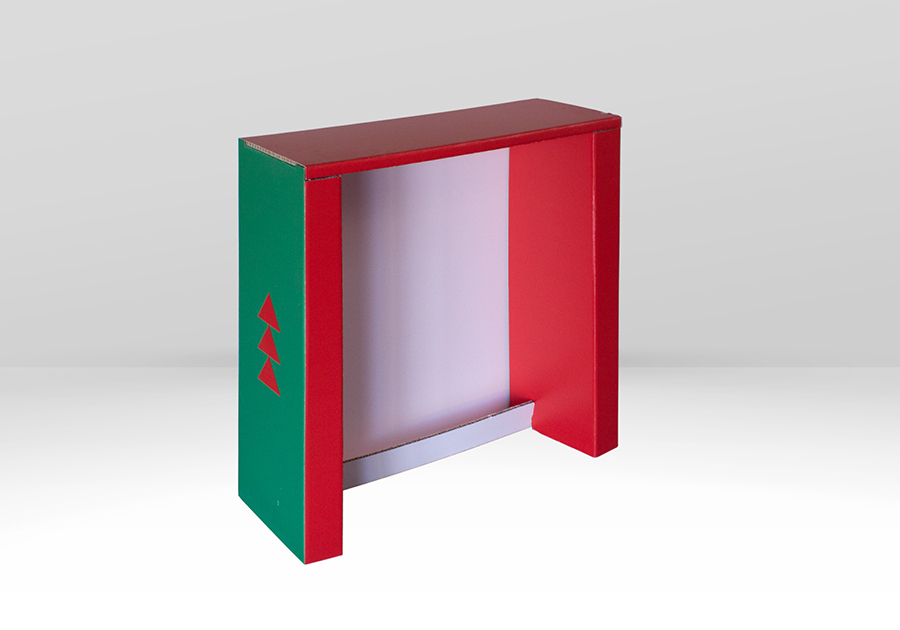 Mostrador de recepción de cartón - Posterior