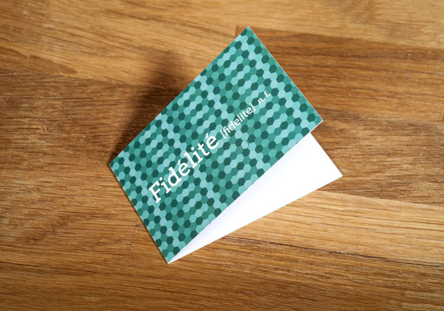 Kit de tarjeta de fidelización de 2 piezas