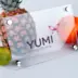 Plaque verre verre acrylique transparent yumi
