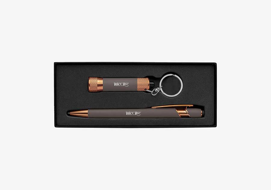 Coffret cadeau Chripse softy rose or avec boîte à ruban Toupe