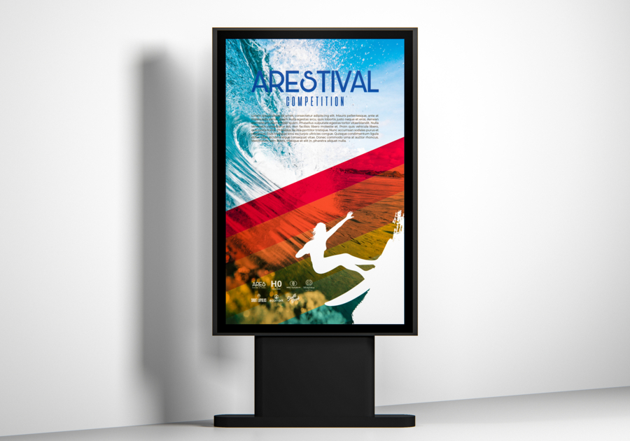 Póster retro-iluminado formato a medida 