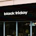 Panneau publicitaire black friday