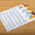 Calendrier pompier pique et perfore