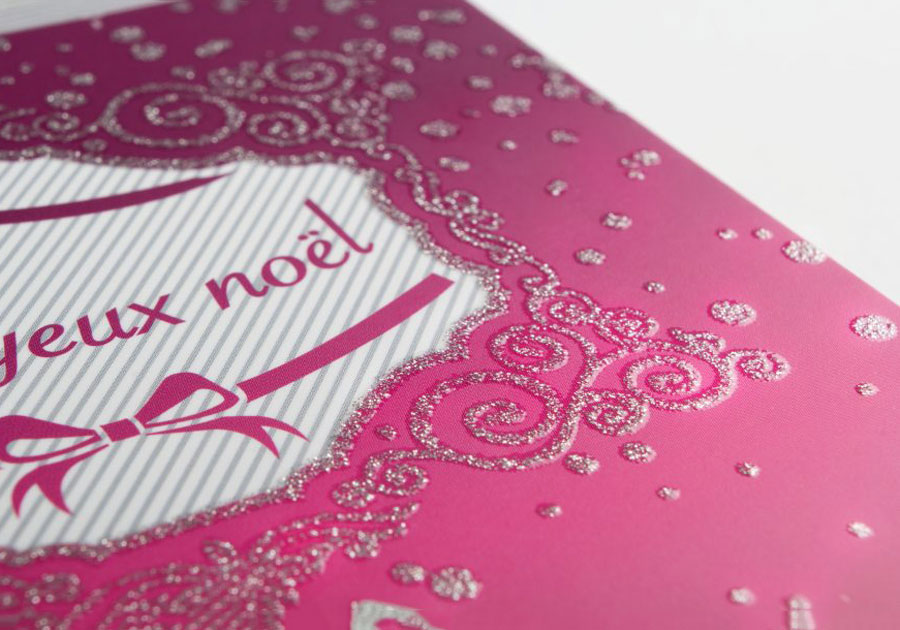 Tarjeta de visita con barniz brillante personalizada