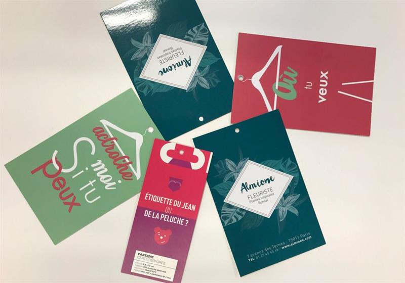 etiquetas perforadas mezcladas con laminación