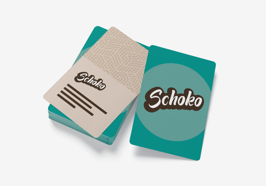 Tarjeta de visita con esquinas redondeadas 8,5 x 5,5 cm personalizada