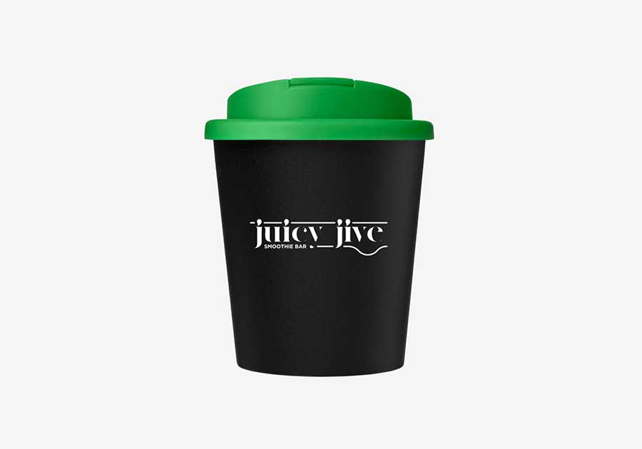 Vaso isotérmico reciclado 25 cl Americano® Espresso Eco negro verde