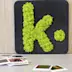 Lettre et logo PVC avec vegetal naturel 19mm vegetalisation selective