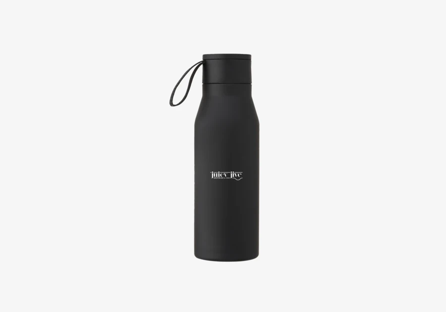 Bouteille isotherme en inox avec sangle en cuir Ljungan 50 cl