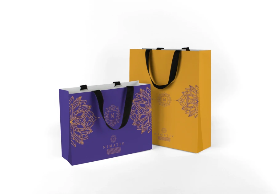 Bolsa de papel premium kraft reciclable