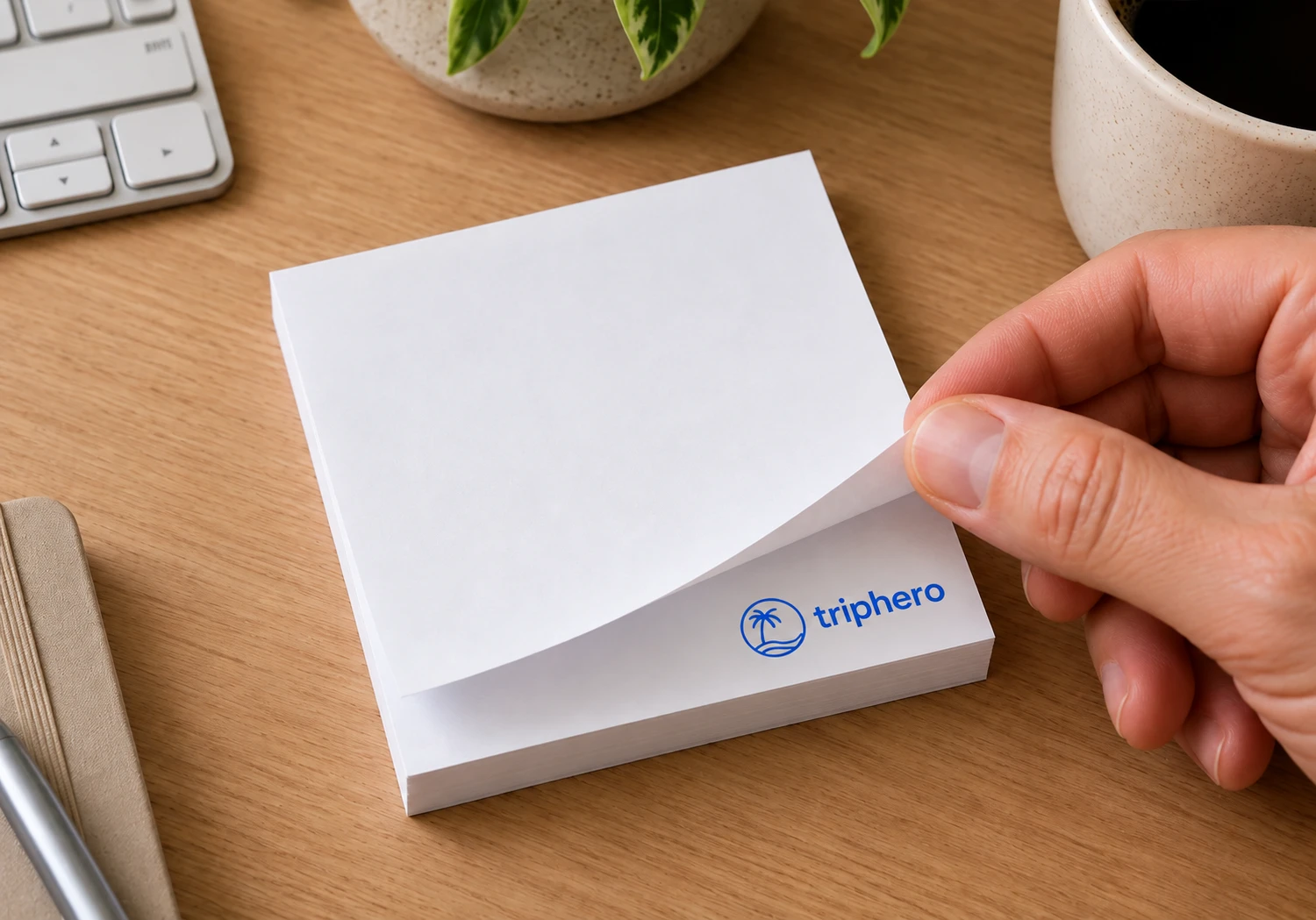 El bloc de papel reposicionable 68x68mm