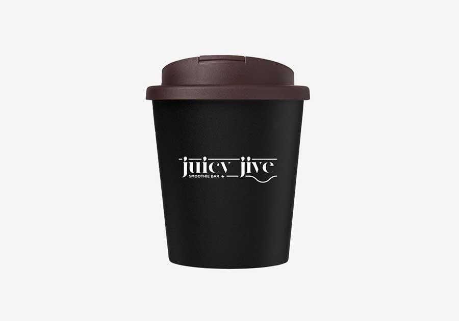 Vaso isotérmico reciclado 25 cl Americano® Espresso Eco negro marrón