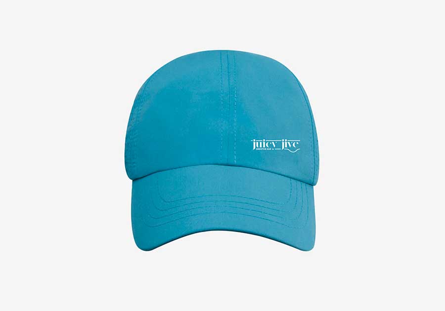 Casquette-6-panneaux-recyclée-Mica-bleu-primaire