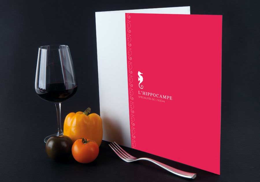 Menu dépliant 450g indéchirable