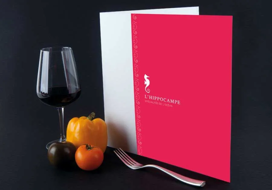 Menu dépliant 450g indéchirable