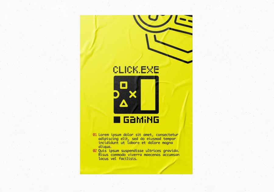 Póster personalizado offset 120g amarillo fluorescente fondo blanco amarillo fluorescente