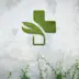 Lettre et logo Dibond avec vegetal synthetique logo decoupe a la forme