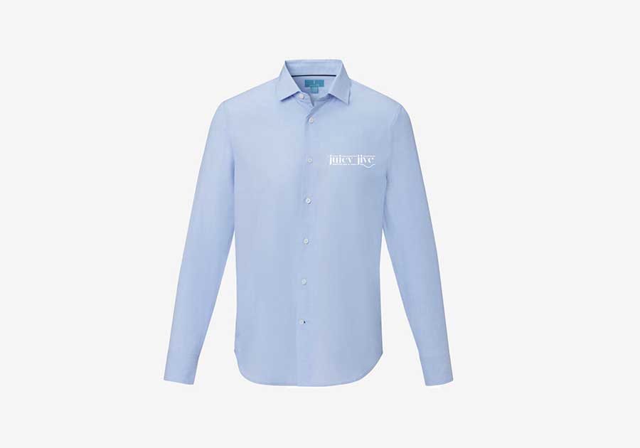 Chemise homme manches longues bio GOTS Cuprite clair