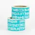 Ruban adhesif aplat total avec texte en reserve 75 mm 1 pantone