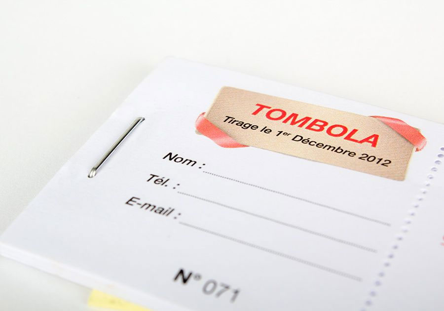 Carnet de tickets Avec numérotation