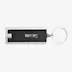 Porte-clés lampe LED Castor noir argent