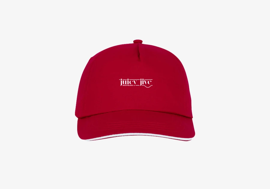 Casquette sandwich Styx 5 panneaux rouge