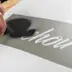 Pochoir adhesif en PVC personnalise signaletique pochoir