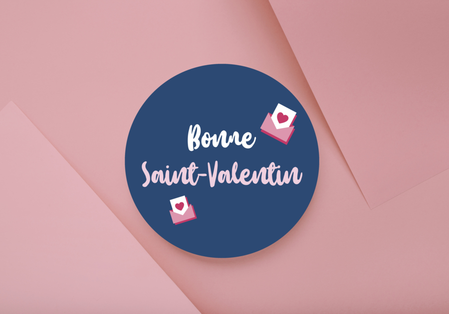 Folleto personalizado con forma redonda, ideal para san valentín