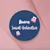 Flyer forme personnalisee support forme rond saint valentin