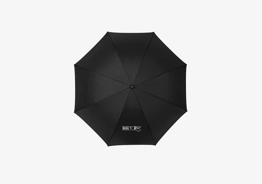 Parapluie de golf avec poignée Yfke EVA 30" noir argent